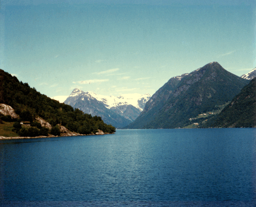 Fjord with mountains - Sognefjord Norway