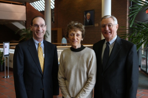 Dean David Wippman, University of Minnesota Law School, with Joan and Walter Mondale