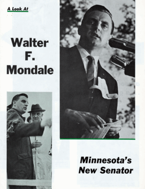 Walter F Mondale - Minnesota's New Senator Campaign Flyer