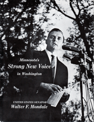 Campaign Flyer - Minnesota's Strong New Voice in Washington - United States Senator Walter F Mondale