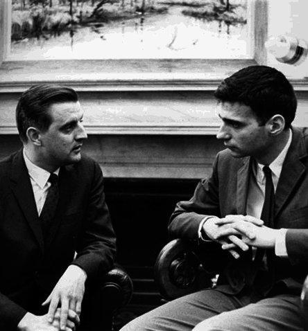 Walter Mondale meets with Ralph Nader in Mondale's Senate office