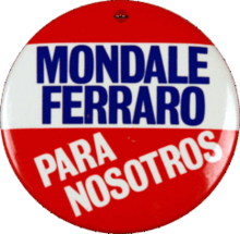 Mondale Ferraro Para Nosotros button