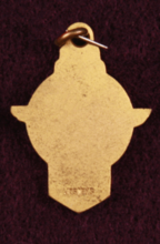 Back of gold "Activities" medal